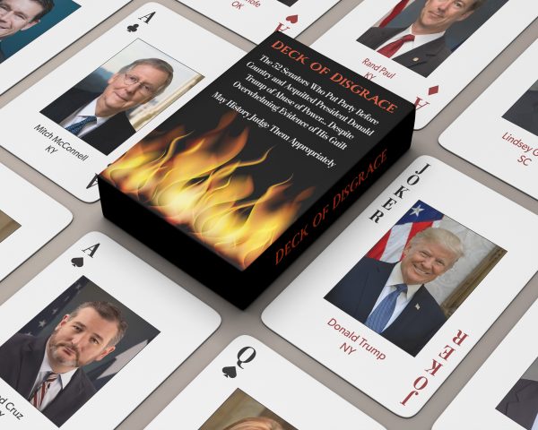 Card deck featuring corrupt US Senators
